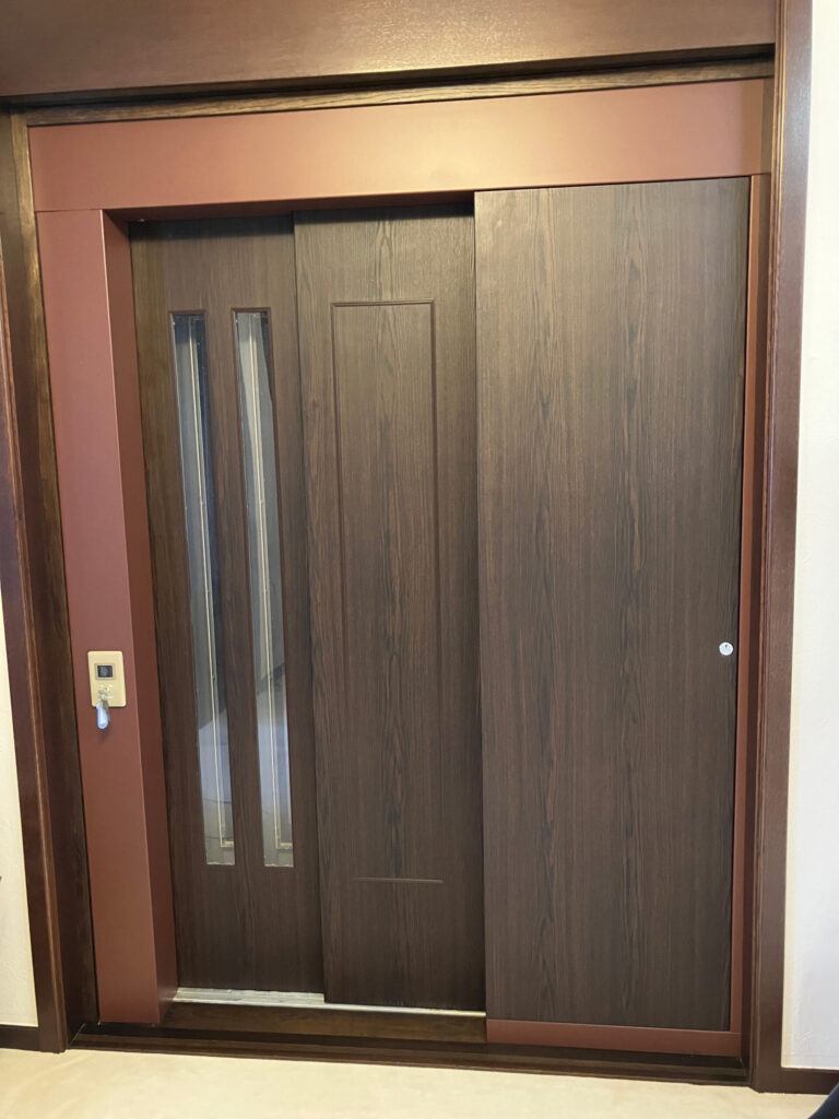 箱根のエレベーター工事写真1